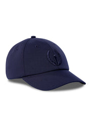 Angled front view of the Kerrits Logo Baseball Hat in navy