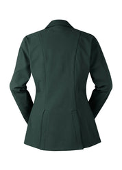 Back view of the green Kerrits Stretch Competitor Koat 3 Snap on a white background