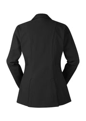 Back view of the black Kerrits Stretch Competitor Koat 3 Snap on a white background