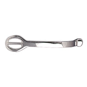 Side view of the 1/4" Toklat Rounded Eyelet Humane Spur on a white background