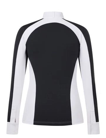 Back view of the Kerrits Affinity Pro Long Sleeve Show Shirt on a white background