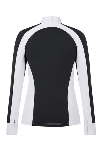Back view of the Kerrits Affinity Pro Long Sleeve Show Shirt on a white background