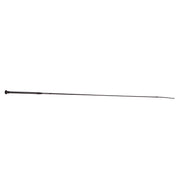 Full view of the black Toklat Carbon Fiber Dressage Whip on a white background