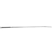 Full view of the black Toklat Crystal Bling Handle Dressage Whip on a white background