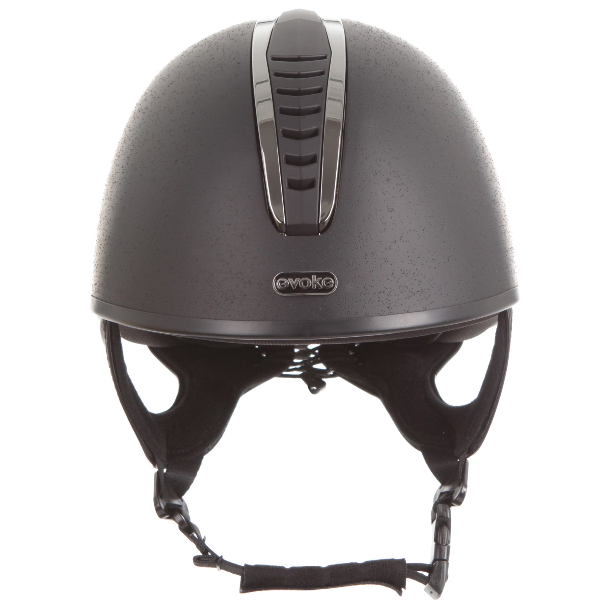 Front view of the black/black/gunmetal Toklat Orion MIPS Skull Helmet on a white background