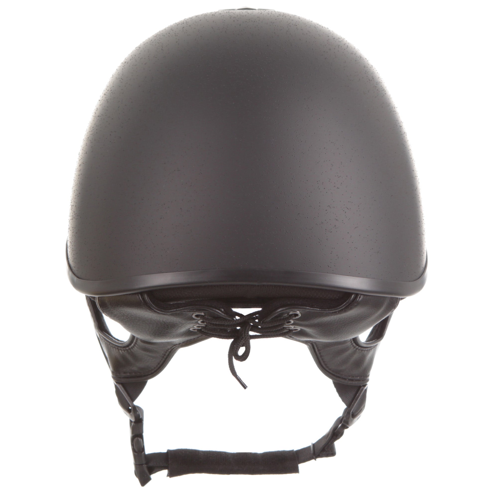 Back view of the black/black/gunmetal Toklat Orion MIPS Skull Helmet on a white background