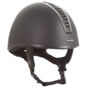 Angled front view of the black/black/gunmetal Toklat Orion MIPS Skull Helmet on a white background
