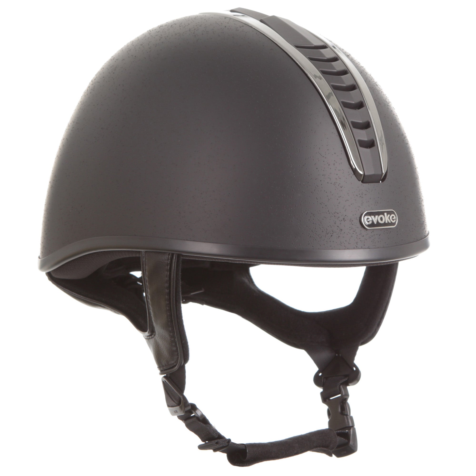 Angled front view of the black/black/gunmetal Toklat Orion MIPS Skull Helmet on a white background