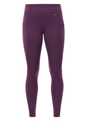 Front view of the purple Kerrits Coolcore Full Leg Tech Tight on a white background