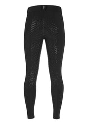 Back view of the Kerrits 3-Season Tailored Full Seat Breeches in black on a white background
