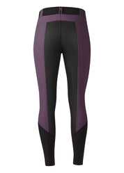 Back view of the purple Kerrits GripTek™ II Full Seat Riding Breech on a white background