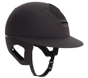Angled front view of the Black Matte Freejump Voronoi Helmet on a plain background