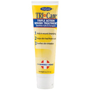 Front view of a 4 oz tube of Farnam Tri-Care Triple Action Wound Treatment on a white background
