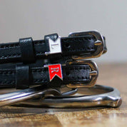 Close-up view of the Jump Flag Mane Jane Spur Straps