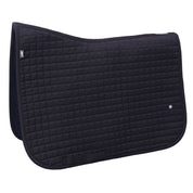 Side view of the Black Schockemohle Baby Pad on a white background
