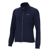 Front view of the Dark Navy Schockemohle Rosi Jersey Jacket on a white background