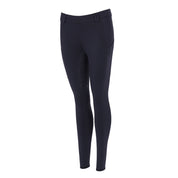 Front view of the black Schockemohle Air Sporty Full Seat Riding Tights on a white background