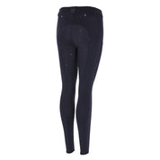 Back view of the black Schockemohle Air Sporty Full Seat Riding Tights on a white background