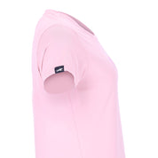 Side view of the Powder Pink Schockemohle Nola T-Shirt on a white background