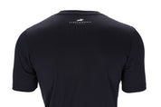 Back view of the Schockemohle Men's Julian T-Shirt in black on a white background