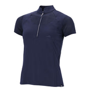 Front view of the Dark Navy Schockemohle Summer Vibes Training Shirt on a white background