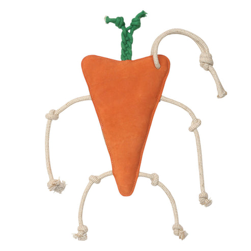 Back view of the TuffRider Carrot Horse Toy on a white background