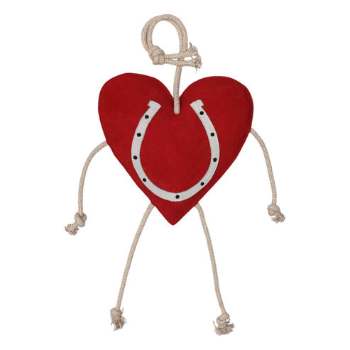 Front view of the TuffRider Heart Horse Toy on a white background