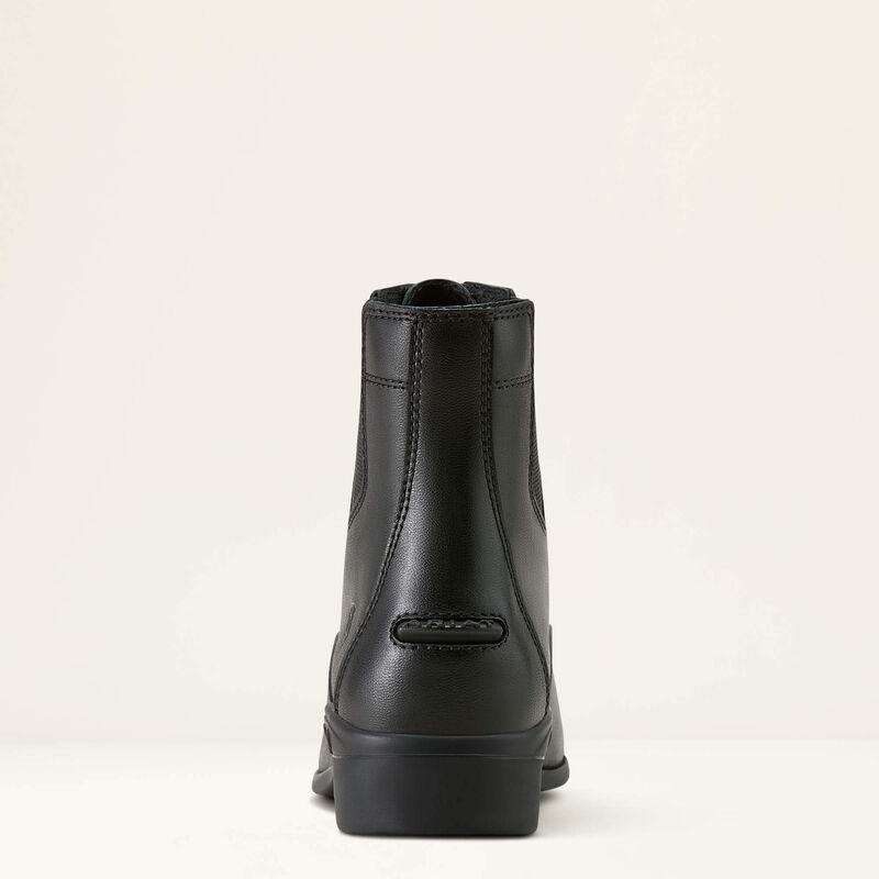 Back view of the Ariat Kids' Scout Zip Paddock Boot on a plain background
