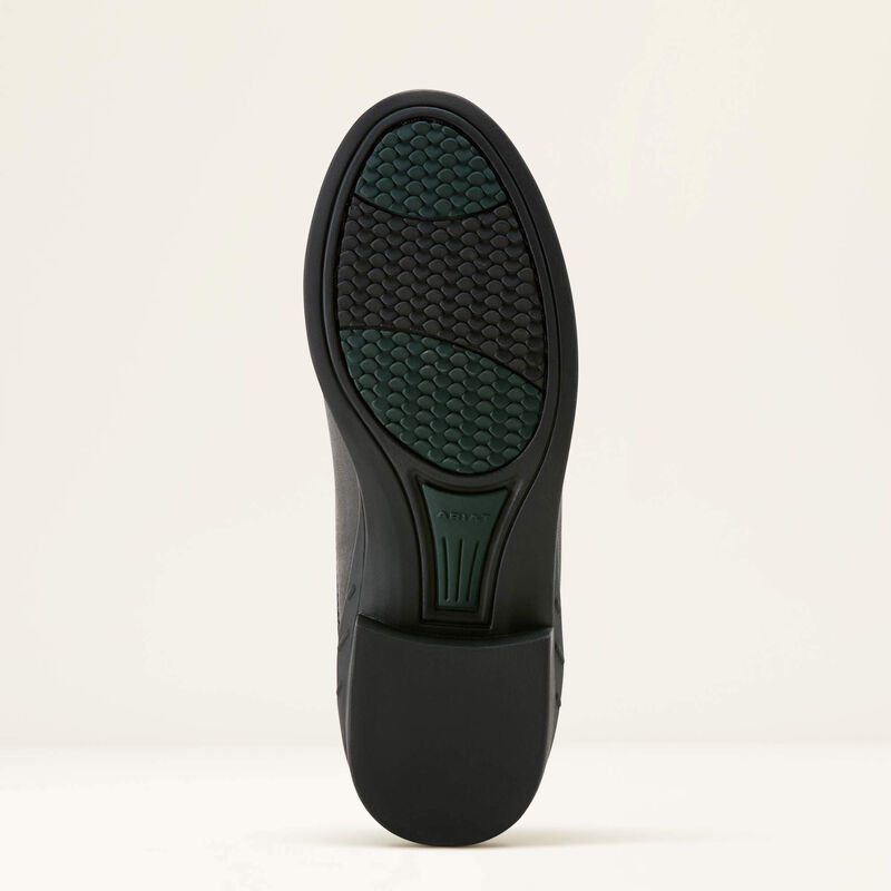 Bottom view of the Ariat Kids' Scout Zip Paddock Boot on a plain background