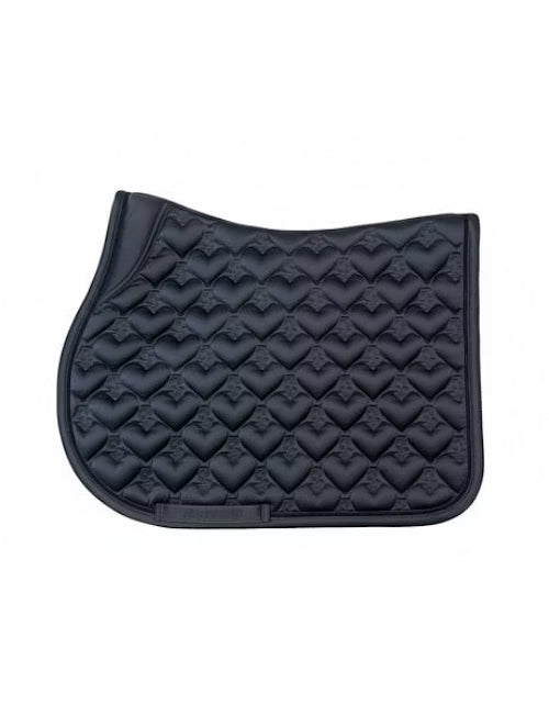 Side view of the navy PS of Sweden Heart Jump Pad on a white background