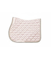 Side view of the light pink PS of Sweden Heart Jump Pad on a white background