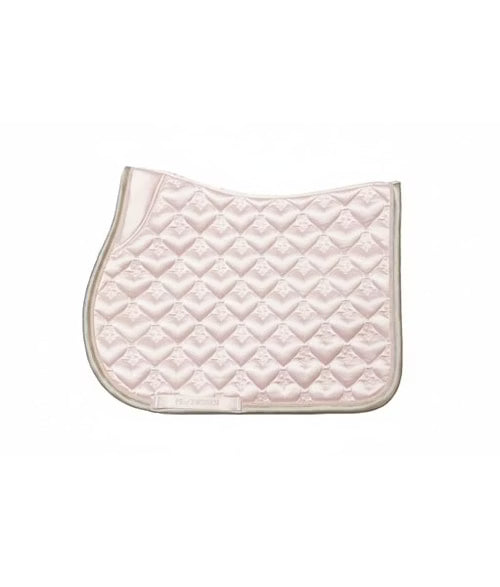 Side view of the light pink PS of Sweden Heart Jump Pad on a white background