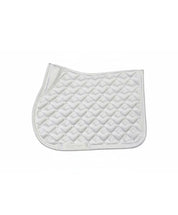 Side view of the white PS of Sweden Heart Jump Pad on a white background