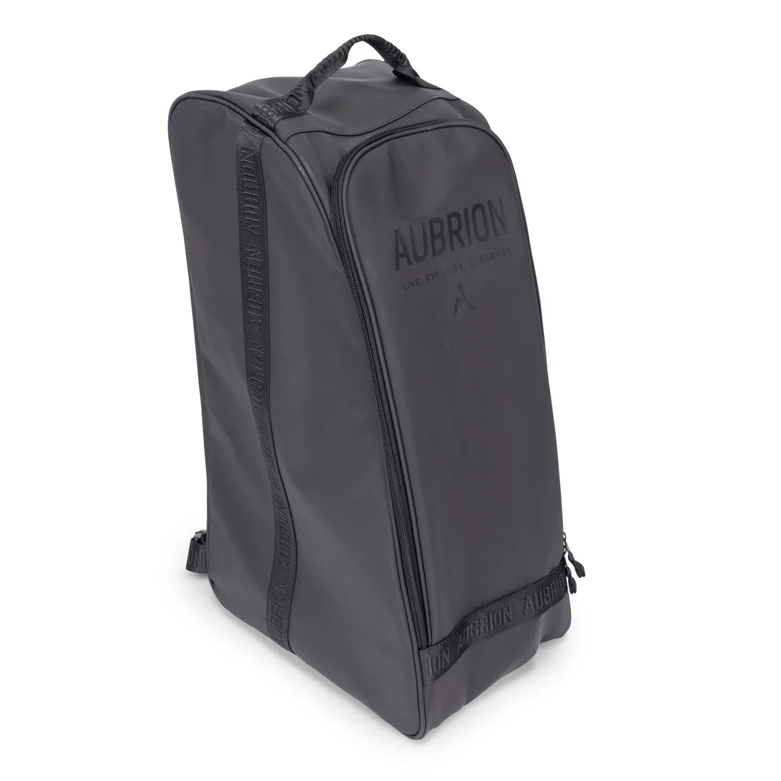 Angled front view of the Aubrion React Long Boot Bag on a white background