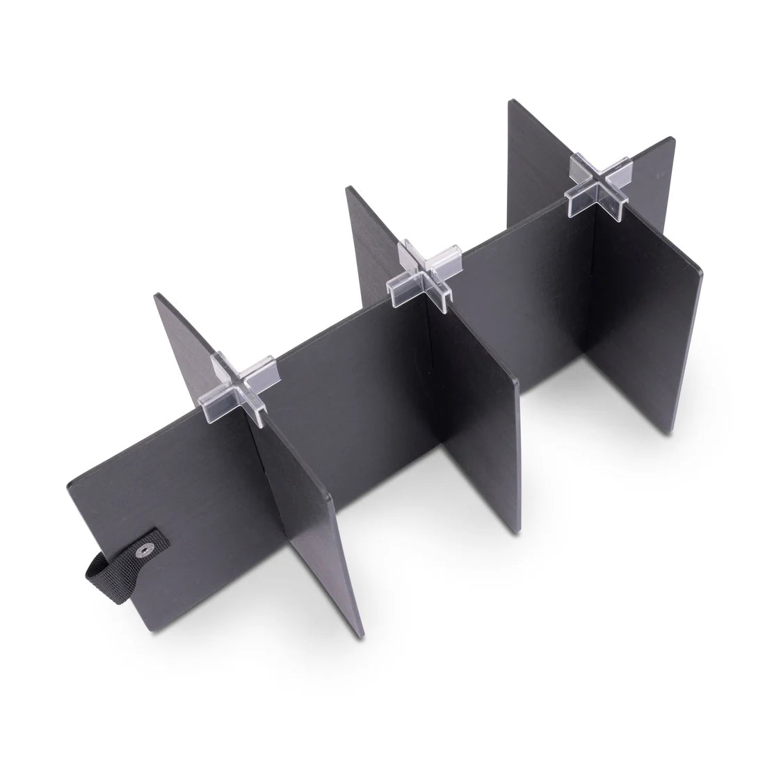 Top view of the removable innder dividers for the Aubrion React Groomking Kit Bag on a white background