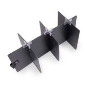 Top view of the removable innder dividers for the Aubrion React Groomking Kit Bag on a white background