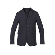 Front view of the black Aubrion Men's Optima MX Show Coat on a white background