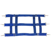 Front view of the royal Jack's Nylon Stall Guard on a white background