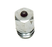 View of the #11 Equi-Essentials Stainless Steel Horseshoe Stud on a white background