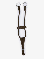 Full view of the brown PS of Sweden Lisbon Elastic Martingale Bib on a plain background