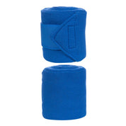 View of a 2 Royal Blue HKM Polo Wraps on a white background