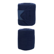 View of a 2 Deep Blue HKM Polo Wraps on a white background
