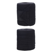 View of a 2 black HKM Polo Wraps on a white background