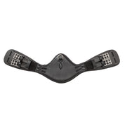 Overall view of the black Kavalkade Soft Casper Short Girth on a white background