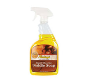 Front view of a 16 oz bottle of Fiebing's Liquid Glycerine Saddle Soap on a white background
