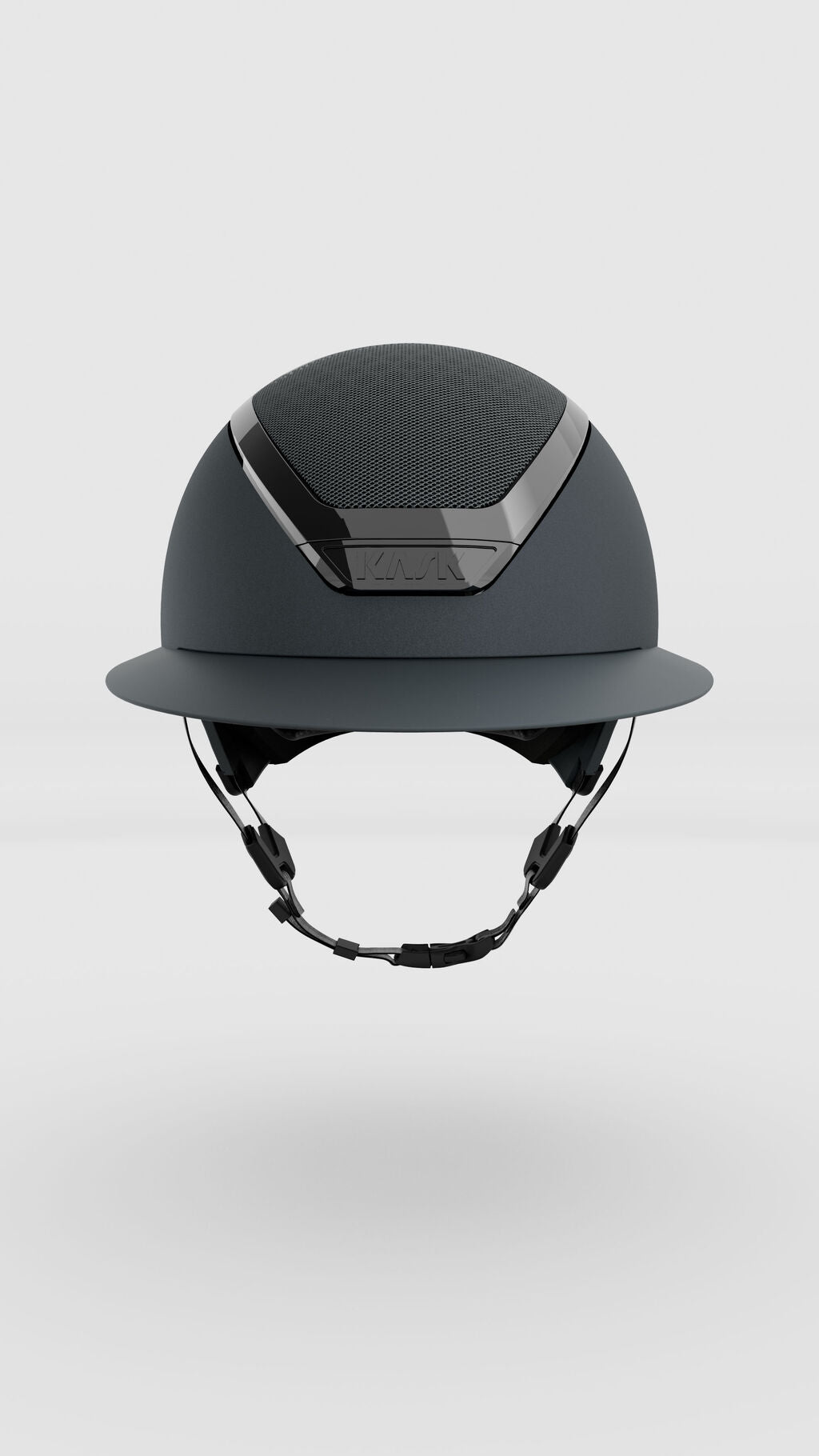 Front view of the anthracite KASK Star Lady Chrome on a plain background