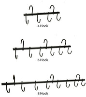 View of 3 sizes of Jack's Portable Tack Racks on a white background