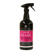 Front view of a 1 liter spray bottle of Carr & Day & Martin Canter Mane and Tail Conditioner on a white background