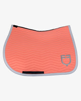 Equestro Wave Quilting Jumping Saddle Pad In Technical Fabric