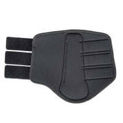Shires Equestrian ARMA NX-MAX brushing boot in black showing inner padding and strap placement